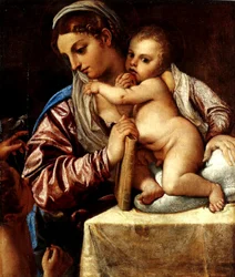 Madonna mit Kind und dem jungen Johannes